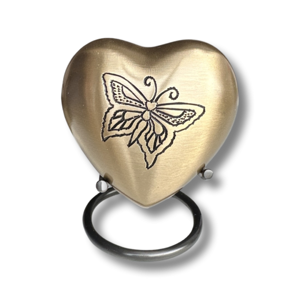 mini urn hart vlinder