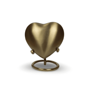 Mini urn Hart goudkleurig uitverkoop