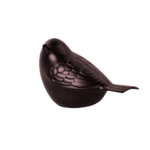 Mini urn vogel bordeaux/ paars